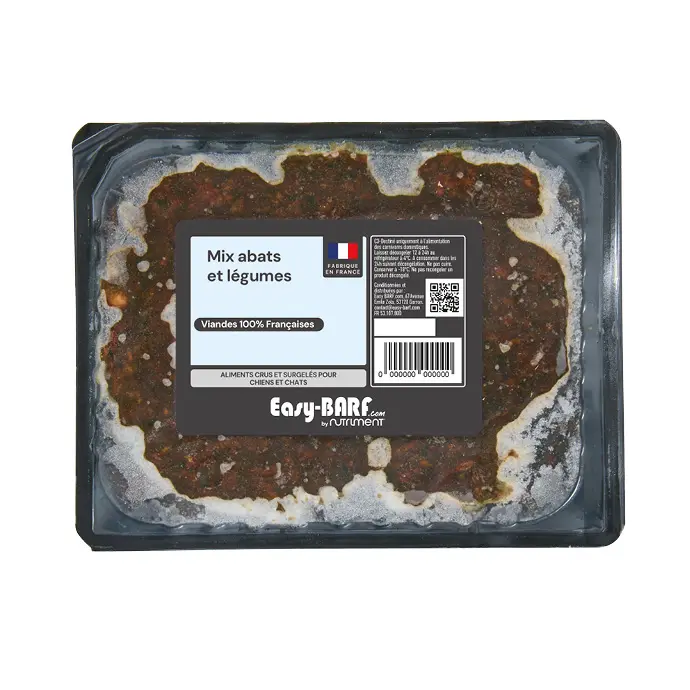 Mix abats et légumes 1kg