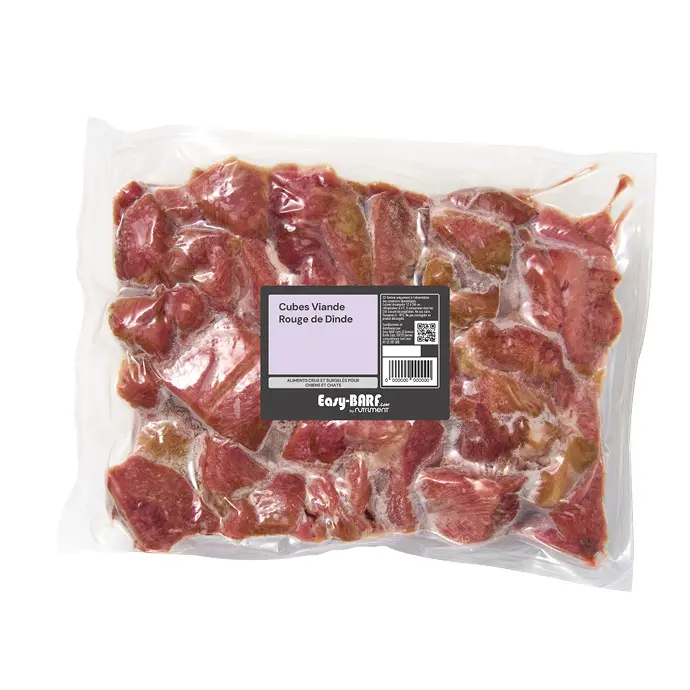 Cubes de viande rouge de dinde 3kg