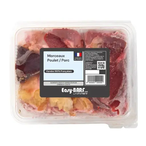 [B260] Morceaux Poulet / Porc 800g