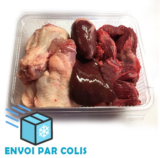 [B260] Morceaux Poulet / Porc 800g