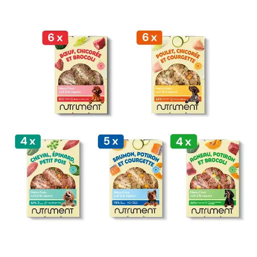 [I600] Chrono'Box GOURMET : 25 Menus Frais x 400 g